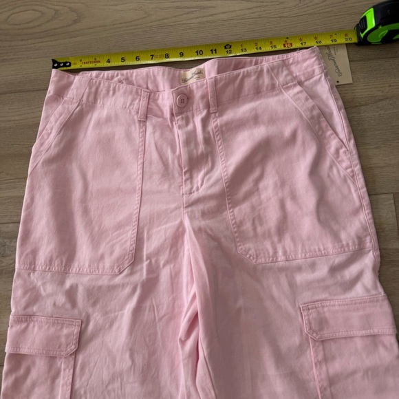 Universal Thread Cotton Spandex PINK High-Rise Cargo Pants Women's 16 NEW - Picture 7 of 15
